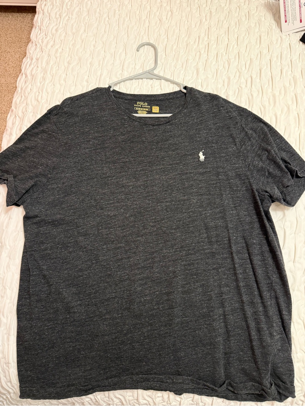 Polo by Ralph Lauren Dark Heather Gray Short Sleeve Crew Tee